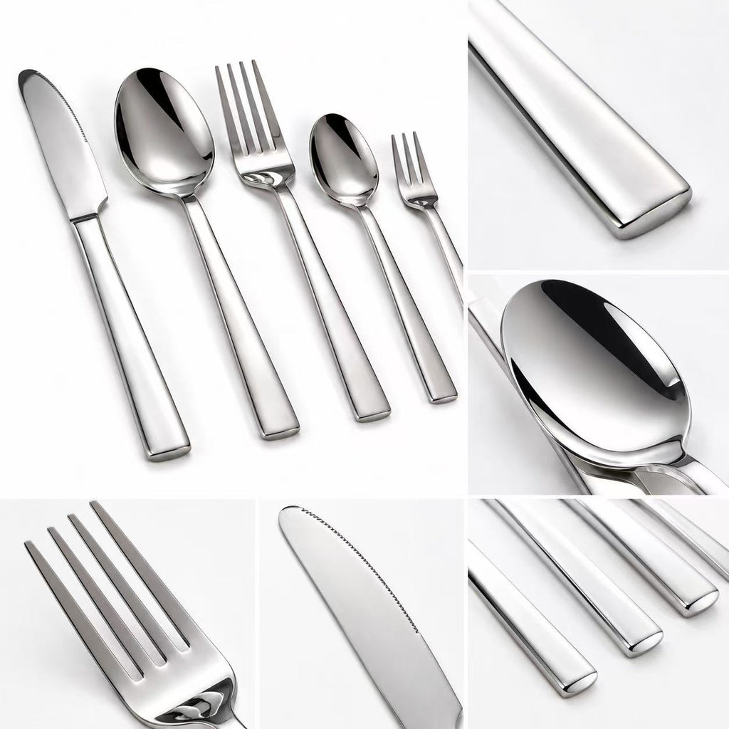25-Piece Stainless Steel Flatware Set for 5
